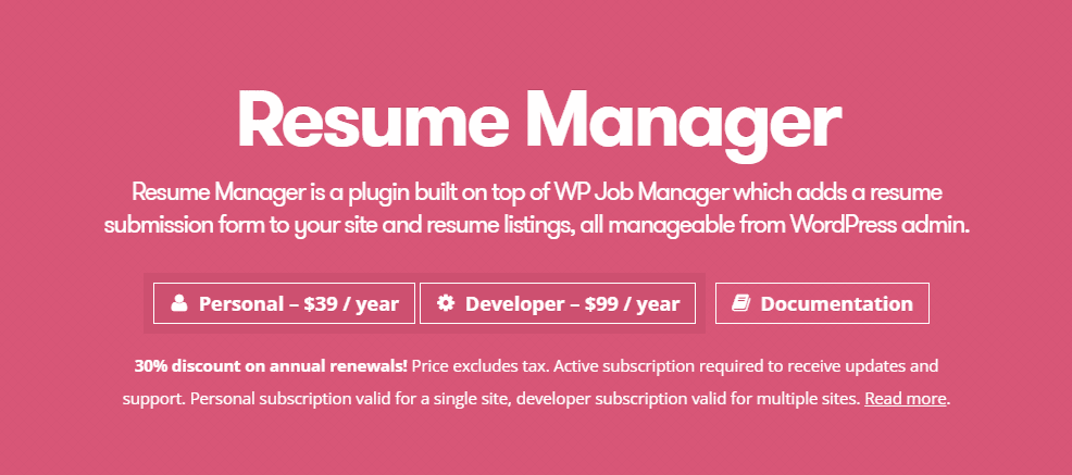 Resume Builder Plugins