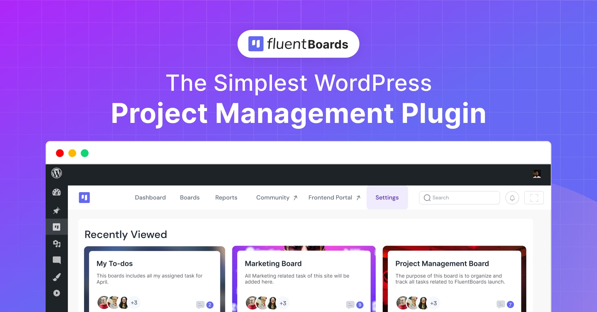 WordPress Project Management Plugin