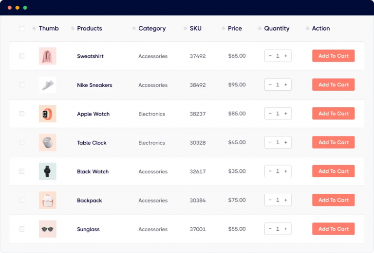 Top 10 Best WooCommerce Product Table Plugins 1