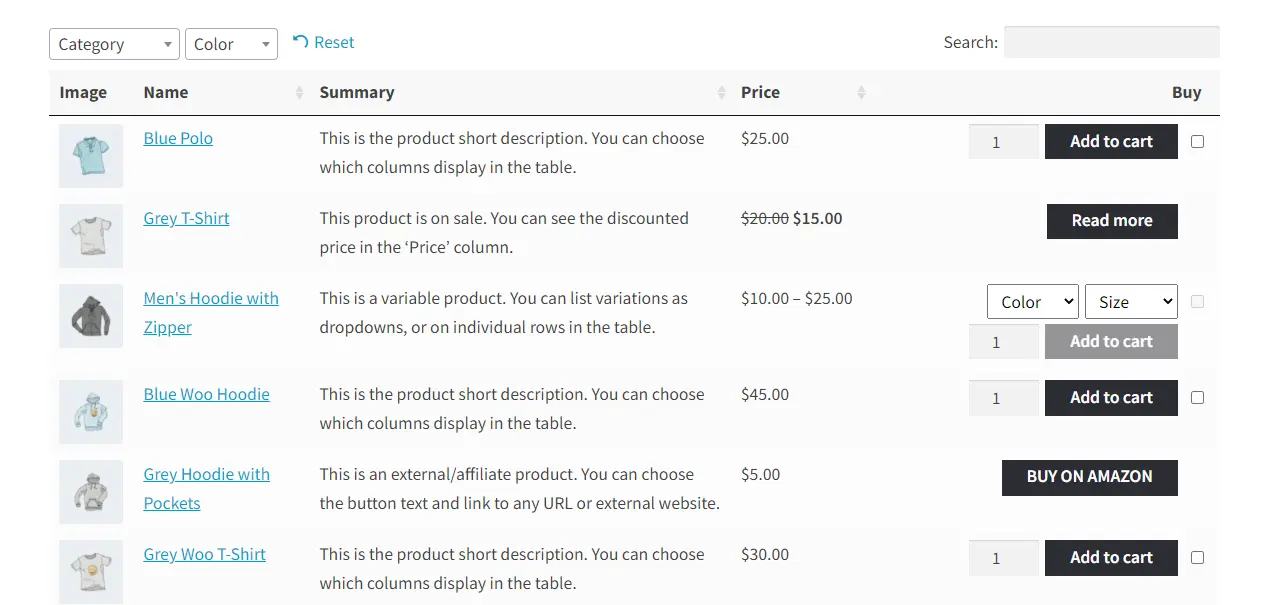 Top 10 Best WooCommerce Product Table Plugins