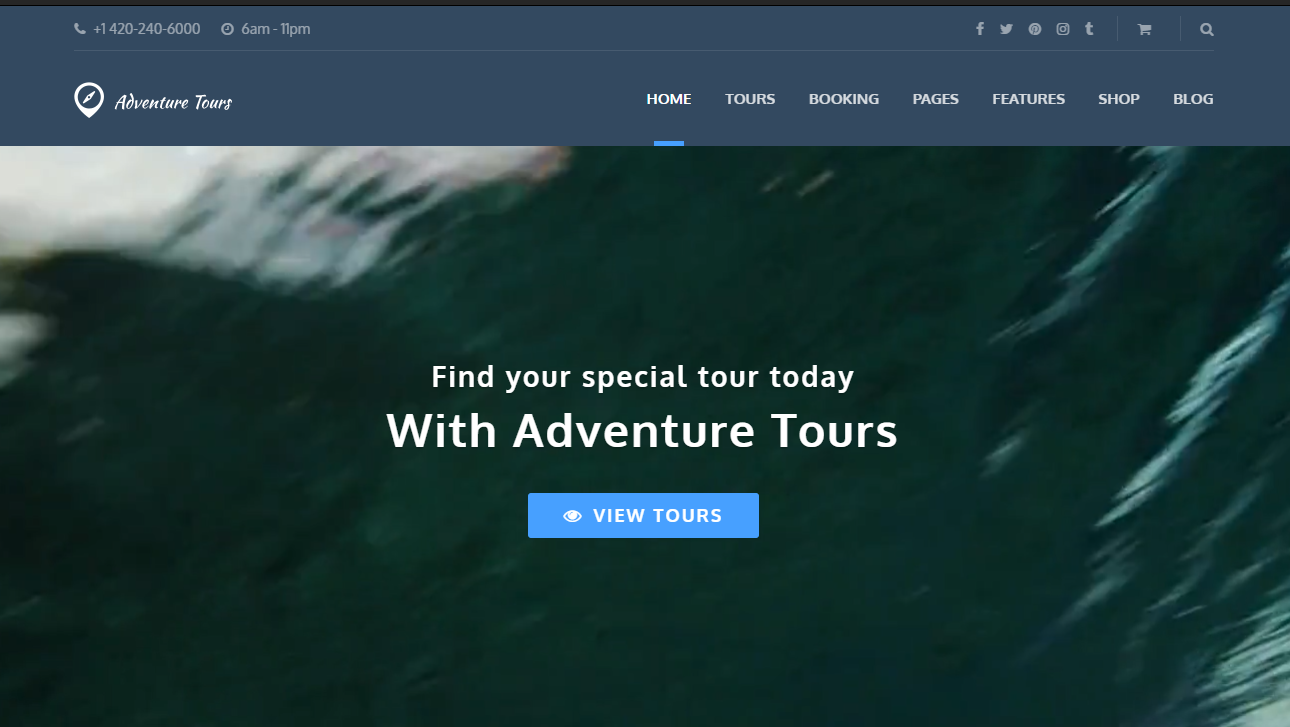 Adventure Tours – WordPress Tour/Travel Theme