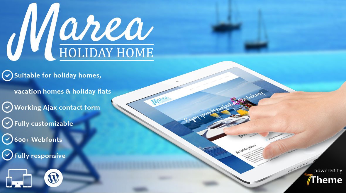 Marea – Holiday & Travel WordPress Theme