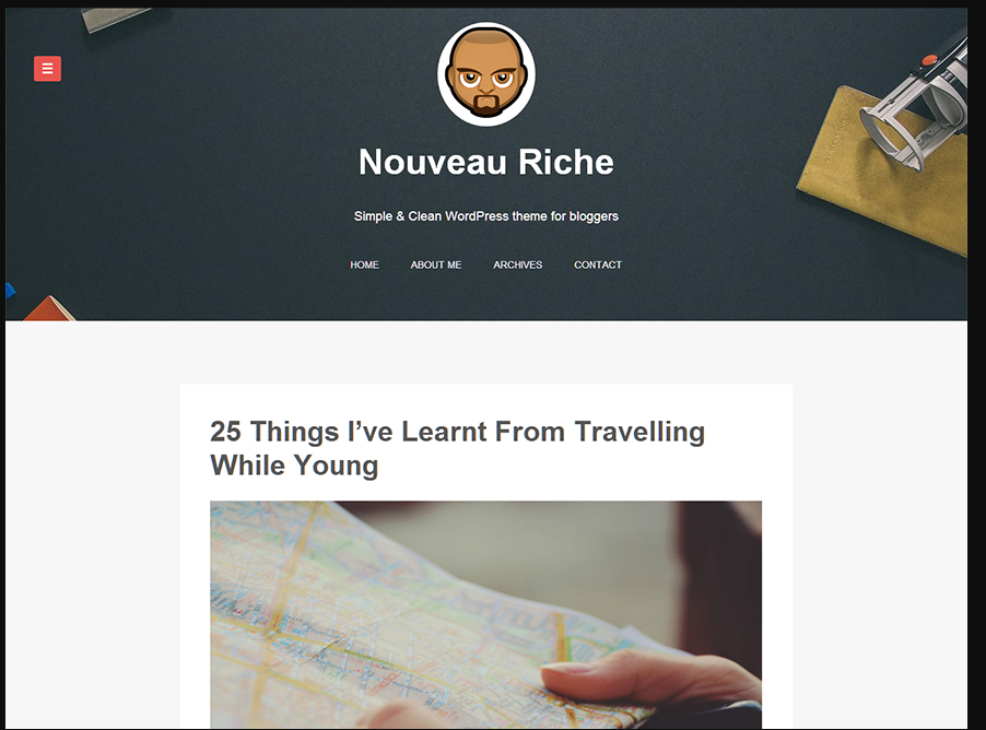 Nouveau Riche – Free Blogging Theme For WordPress