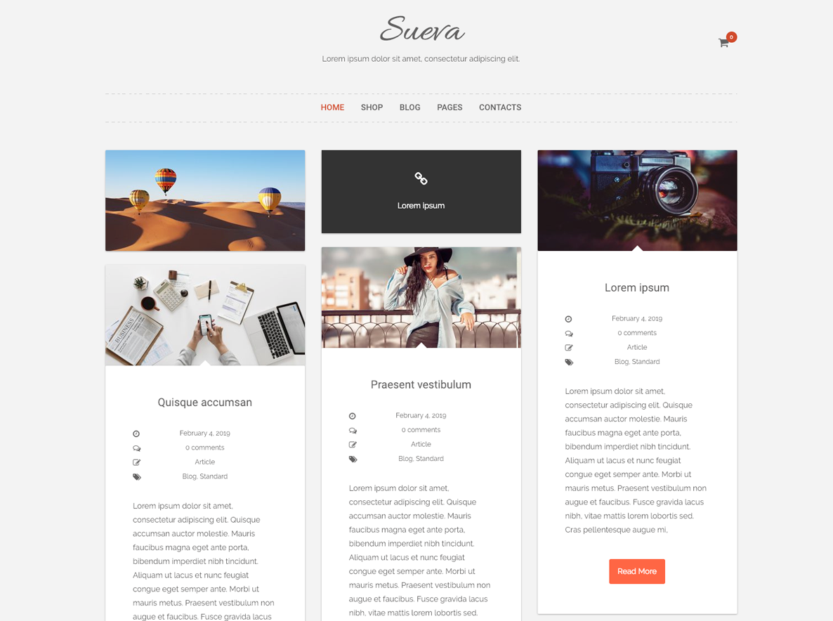 SuevaFree – Free WordPress Blog Theme