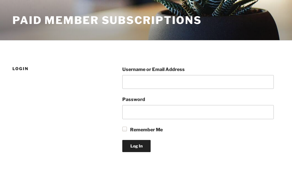Membership & Content Restriction – Paid Member Subscriptions