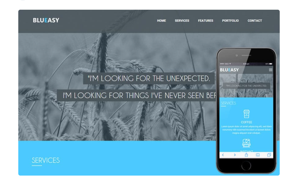 BluEasy – Business Flat Bootstrap Responsive  Template