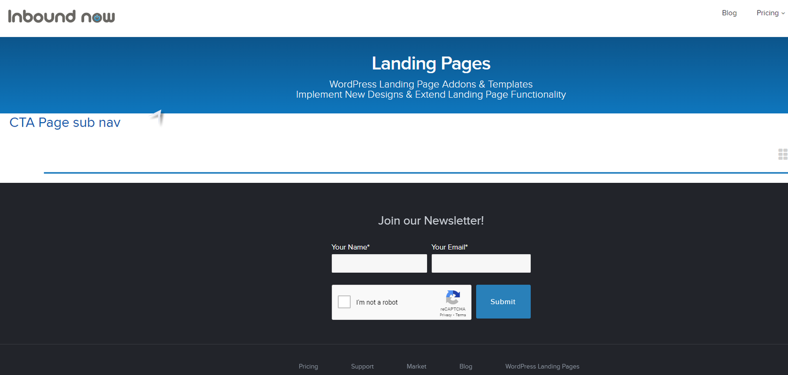 WordPress Landing Pages by Inbound Now