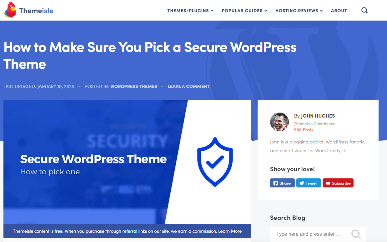 Use secured WordPress themes & Plugins From Trusted Source