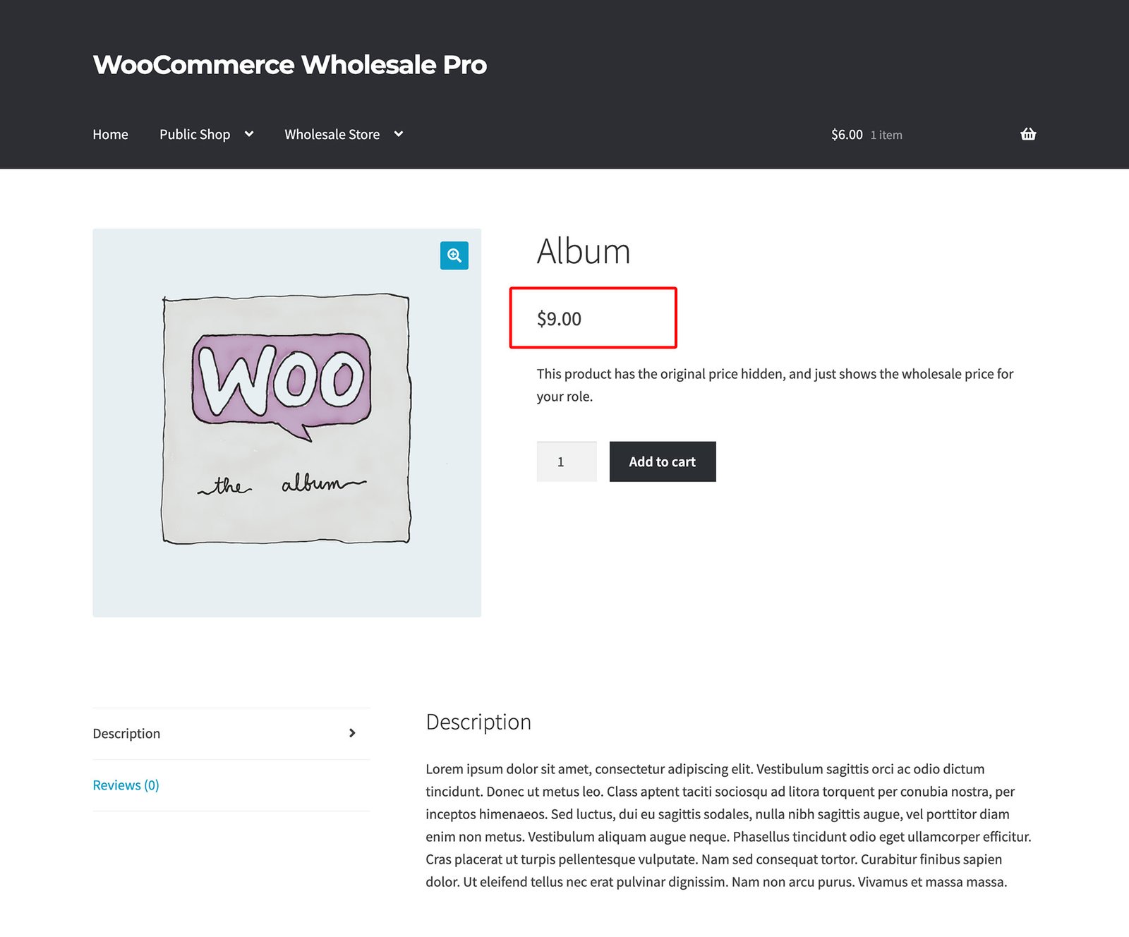 WooCommerce Wholesale plugin