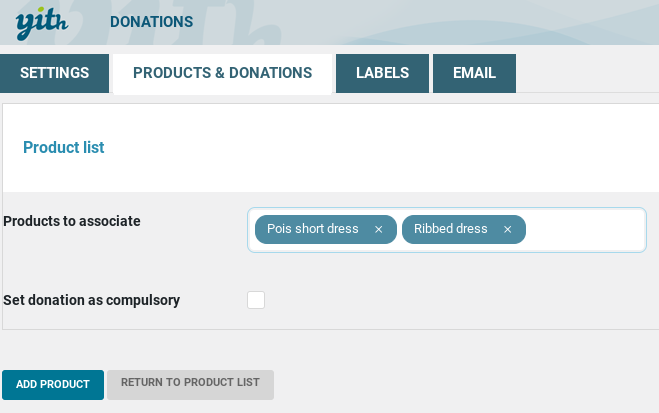 Yith donations for WooCommerce