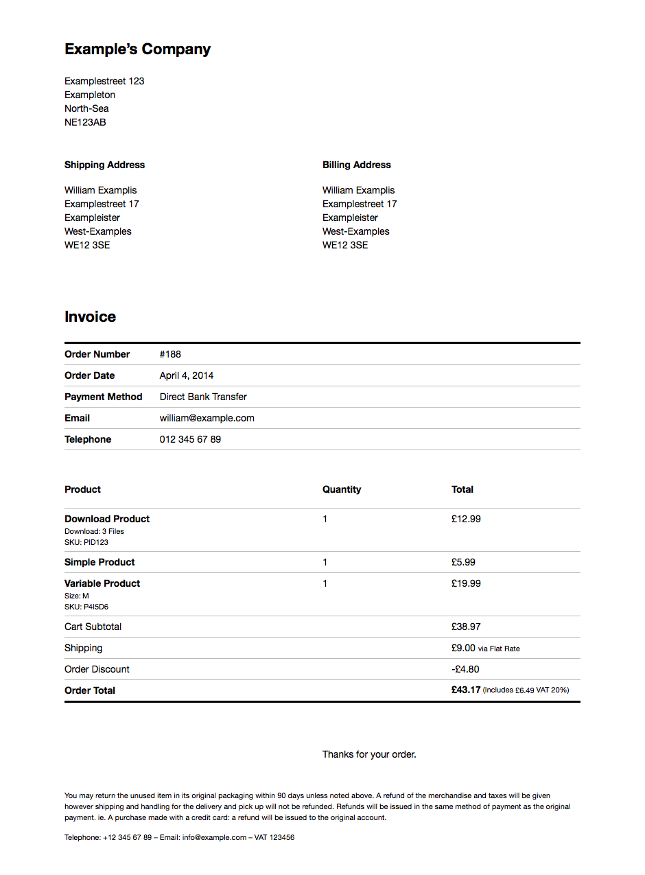 Print Invoice & Delivery Notes