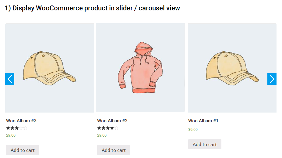 Product Slider and Carousel with Category 