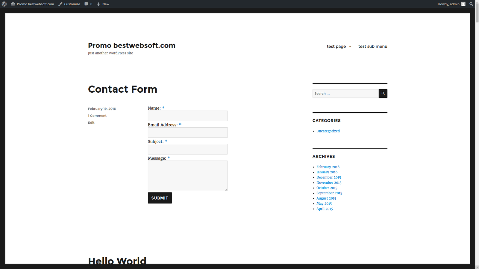 5+ Free WordPress Contact Form Plugin 1