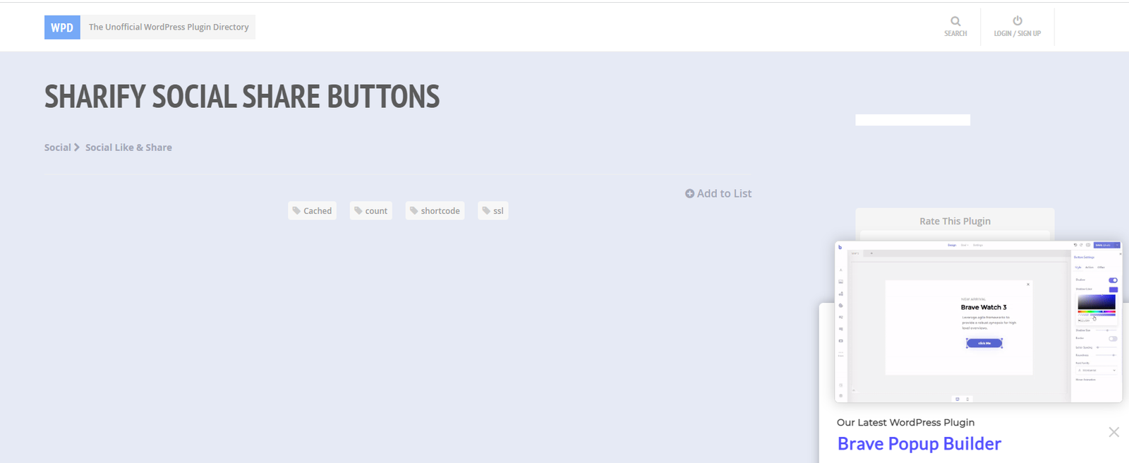 Sharify Social Share Buttons