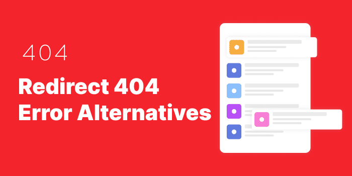 Redirect 404 Error Alternatives       1