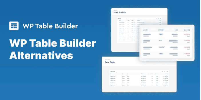 WP Table Builder Alternatives 9