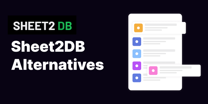 sheet2db-alternatives