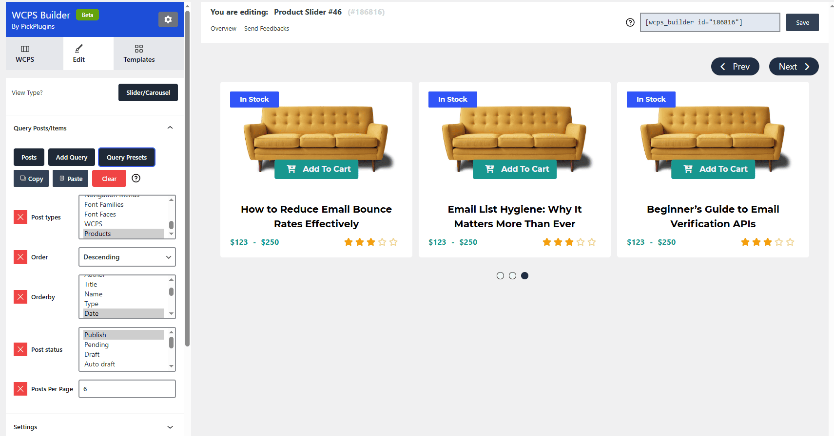 woocommerce-products-slider-query-prams Product Slider for WooCommerce 21